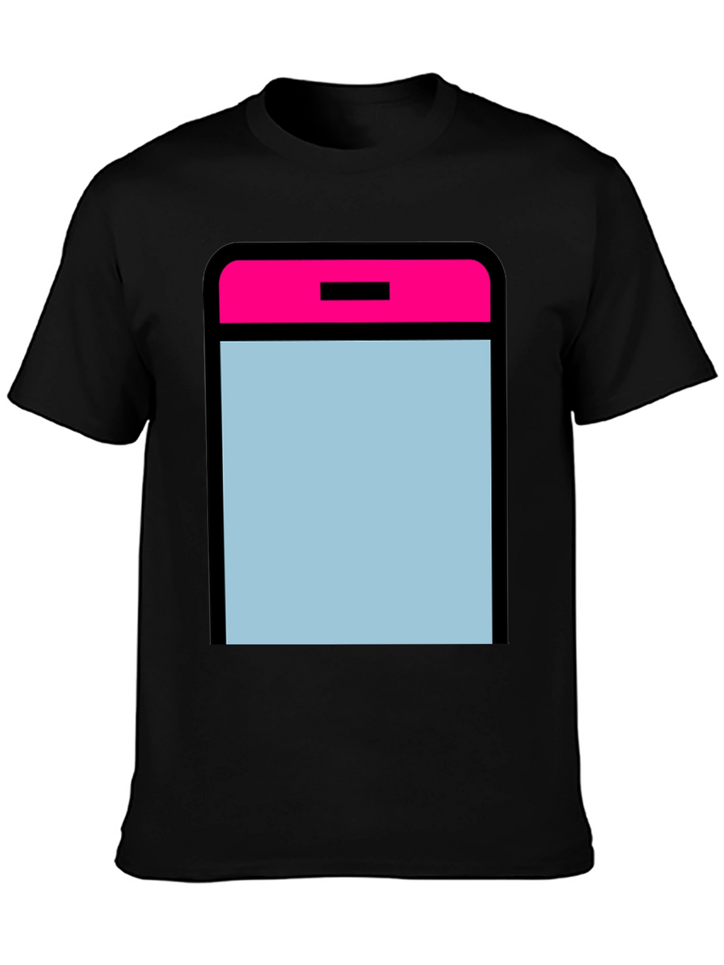 Modern Graphic Tee - App Icon Style - Black