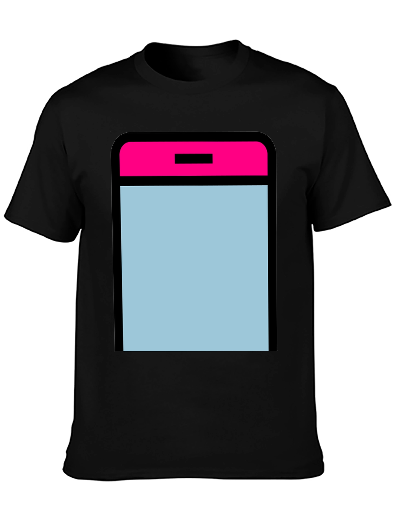 Modern Graphic Tee - App Icon Style - Black