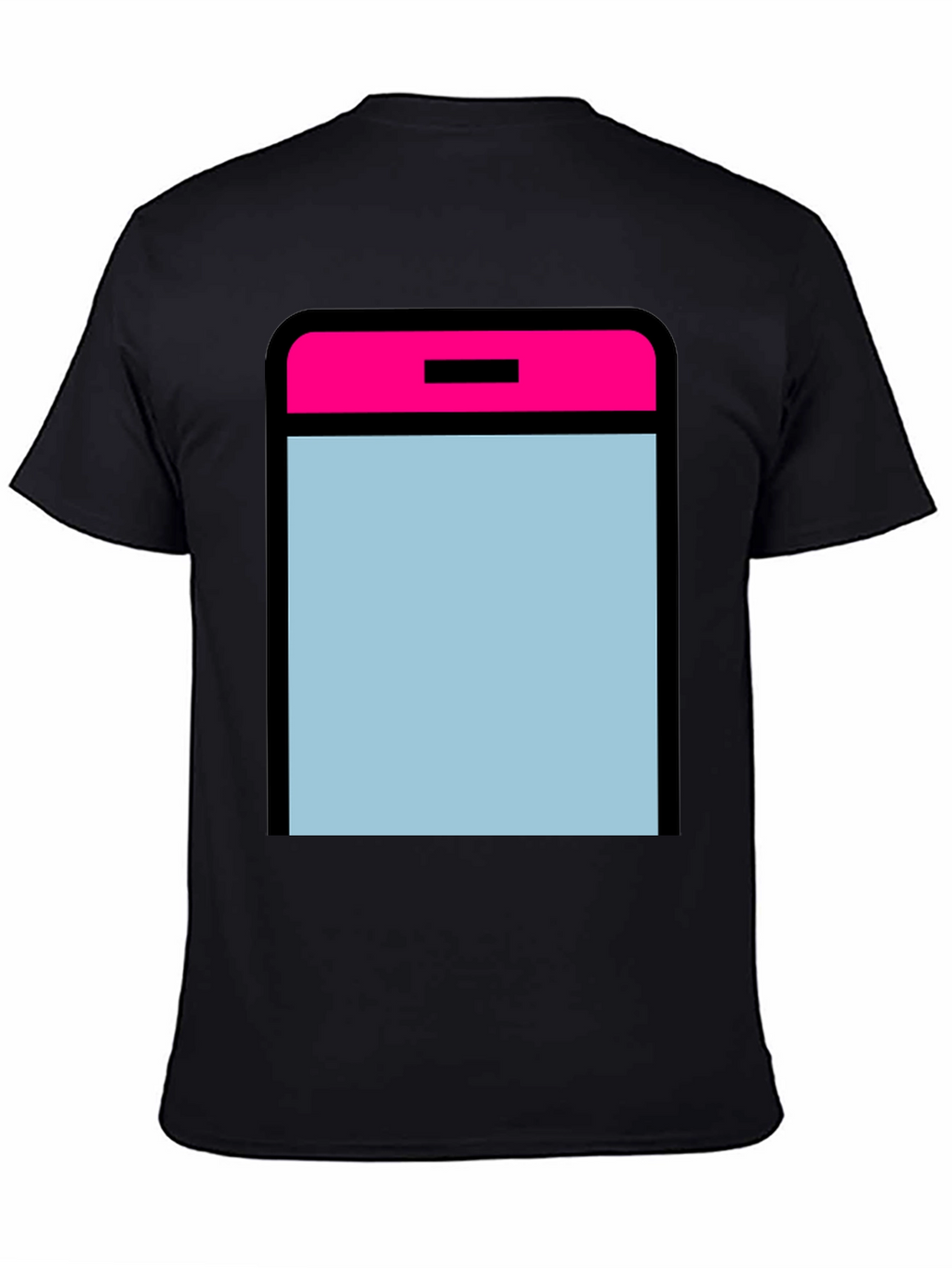 Modern Graphic Tee - App Icon Style - Black