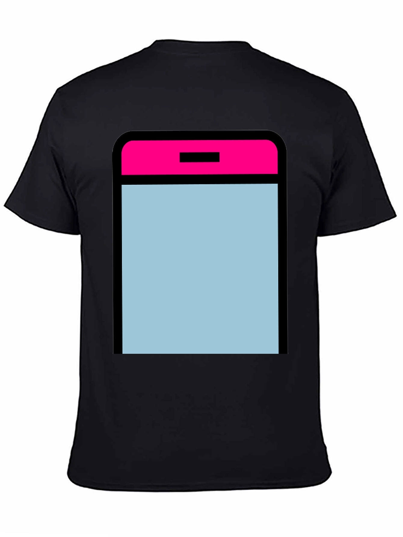 Modern Graphic Tee - App Icon Style - Black