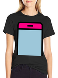 Modern Graphic Tee - App Icon Style - Black