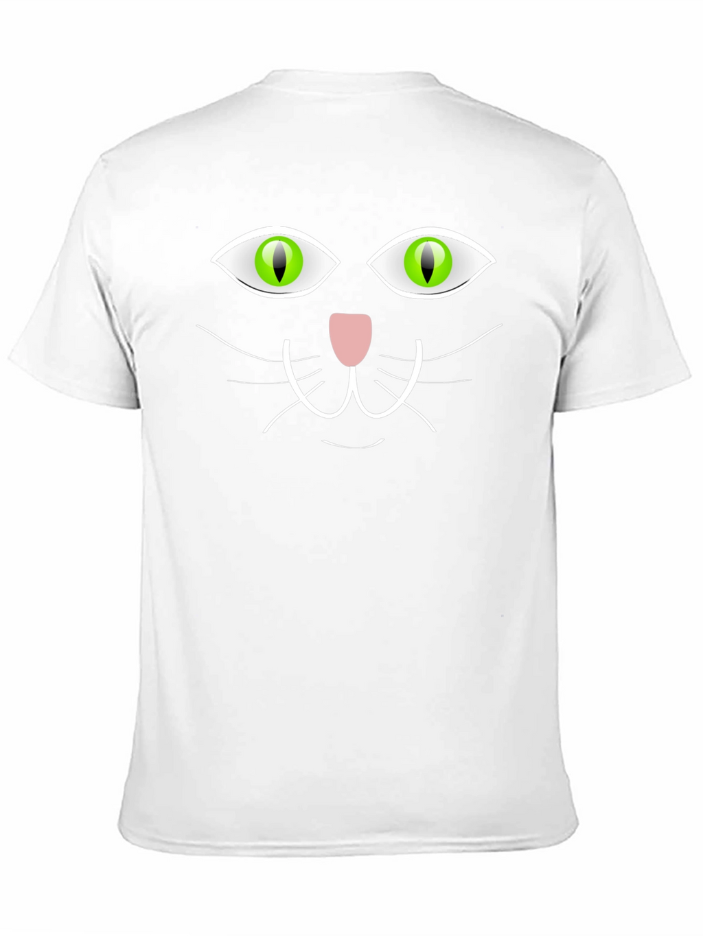 Black Cat Face Graphic T-Shirt