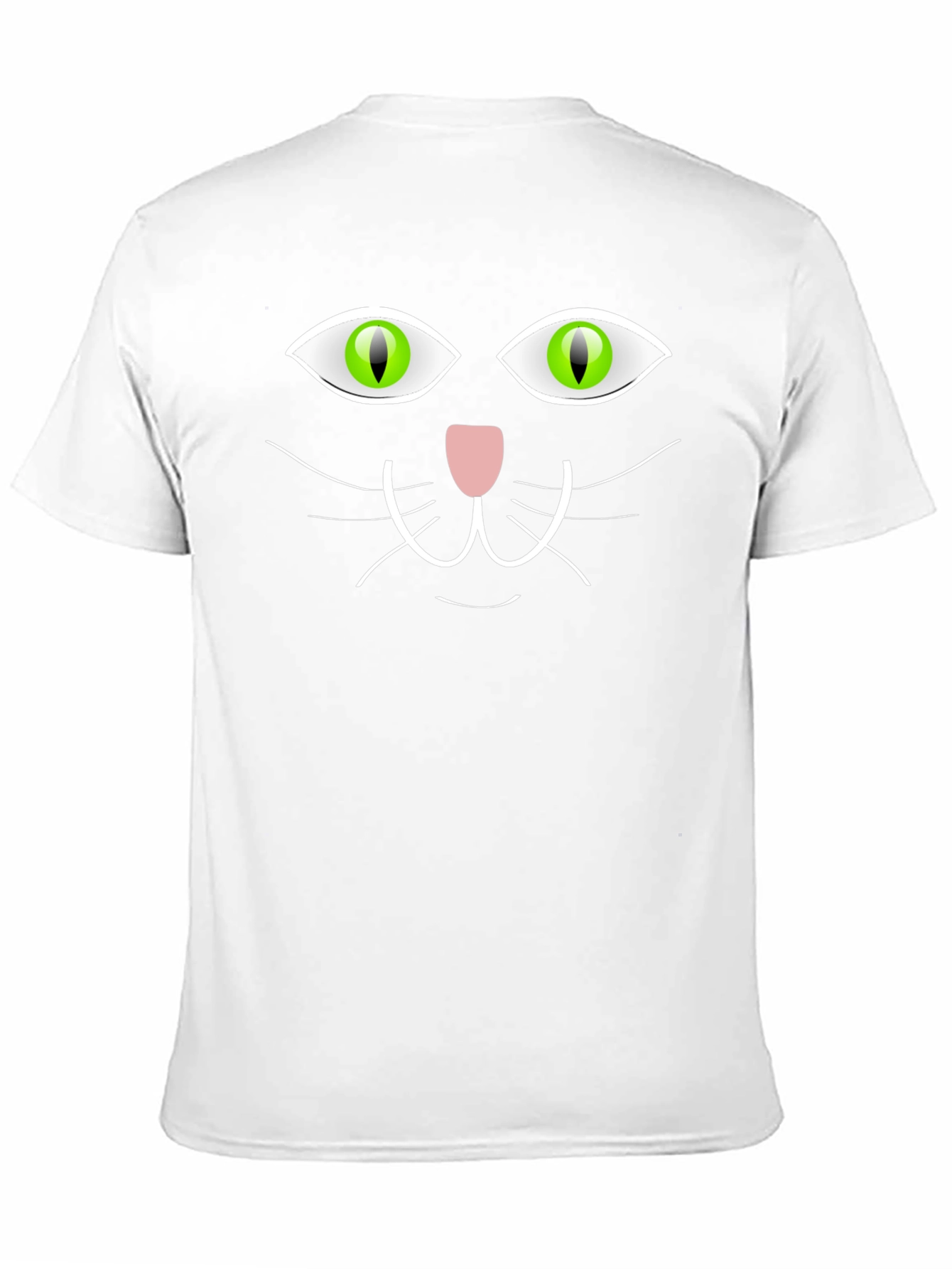 Black Cat Face Graphic T-Shirt