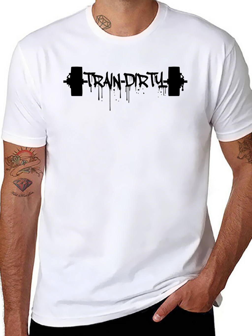 Train Dirty Black Graphic Tee