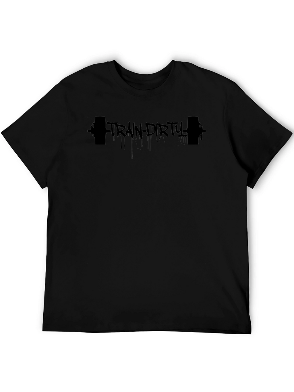 Train Dirty Black Graphic Tee