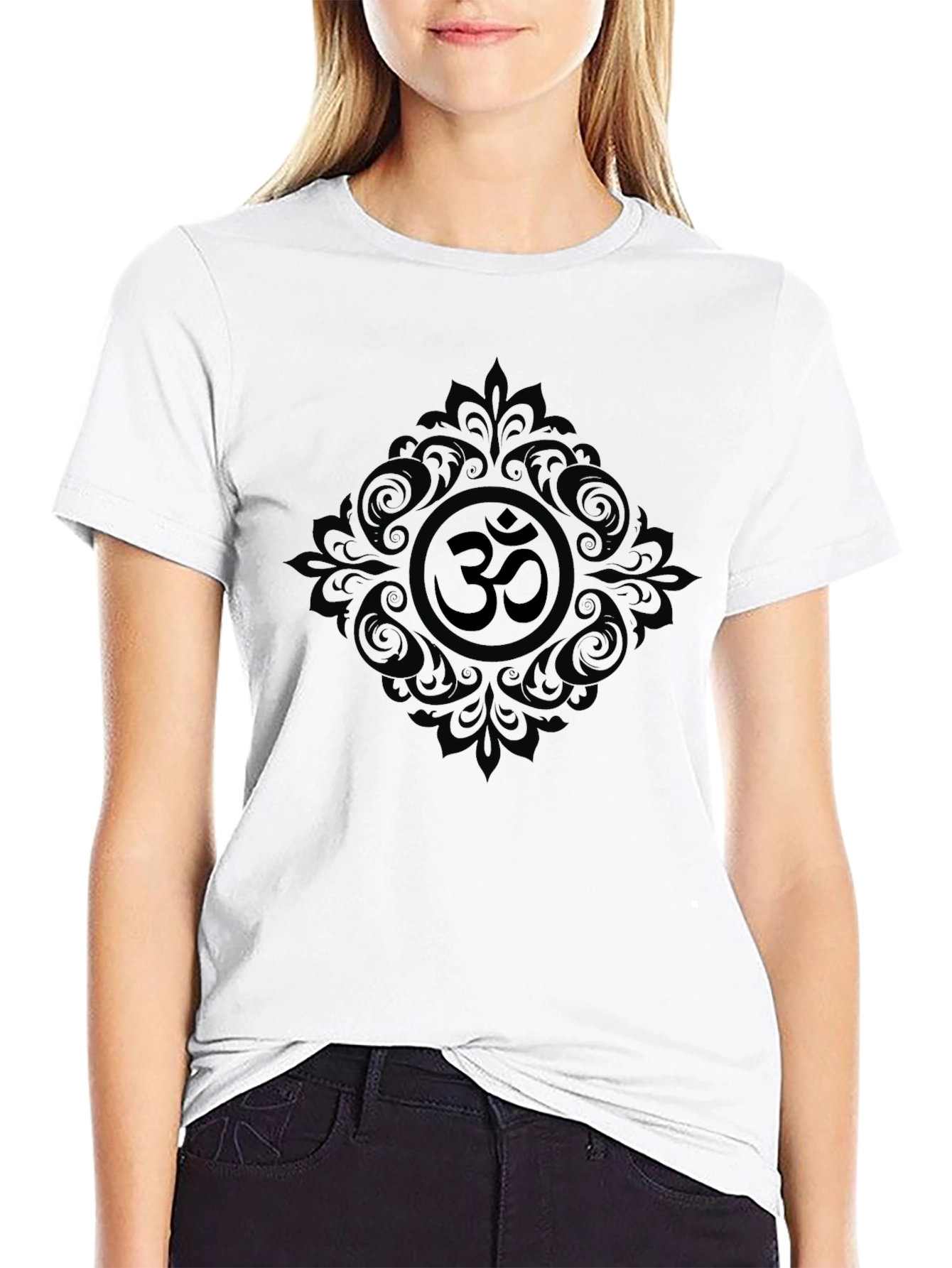 Om Symbol Graphic Tee - Black