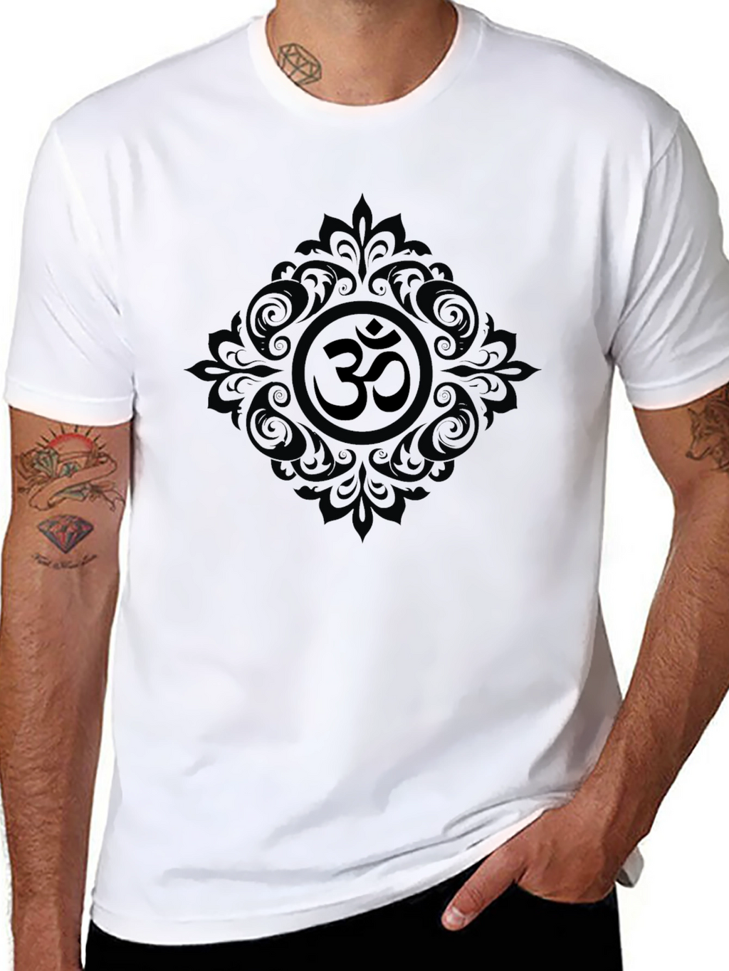 Om Symbol Graphic Tee - Black