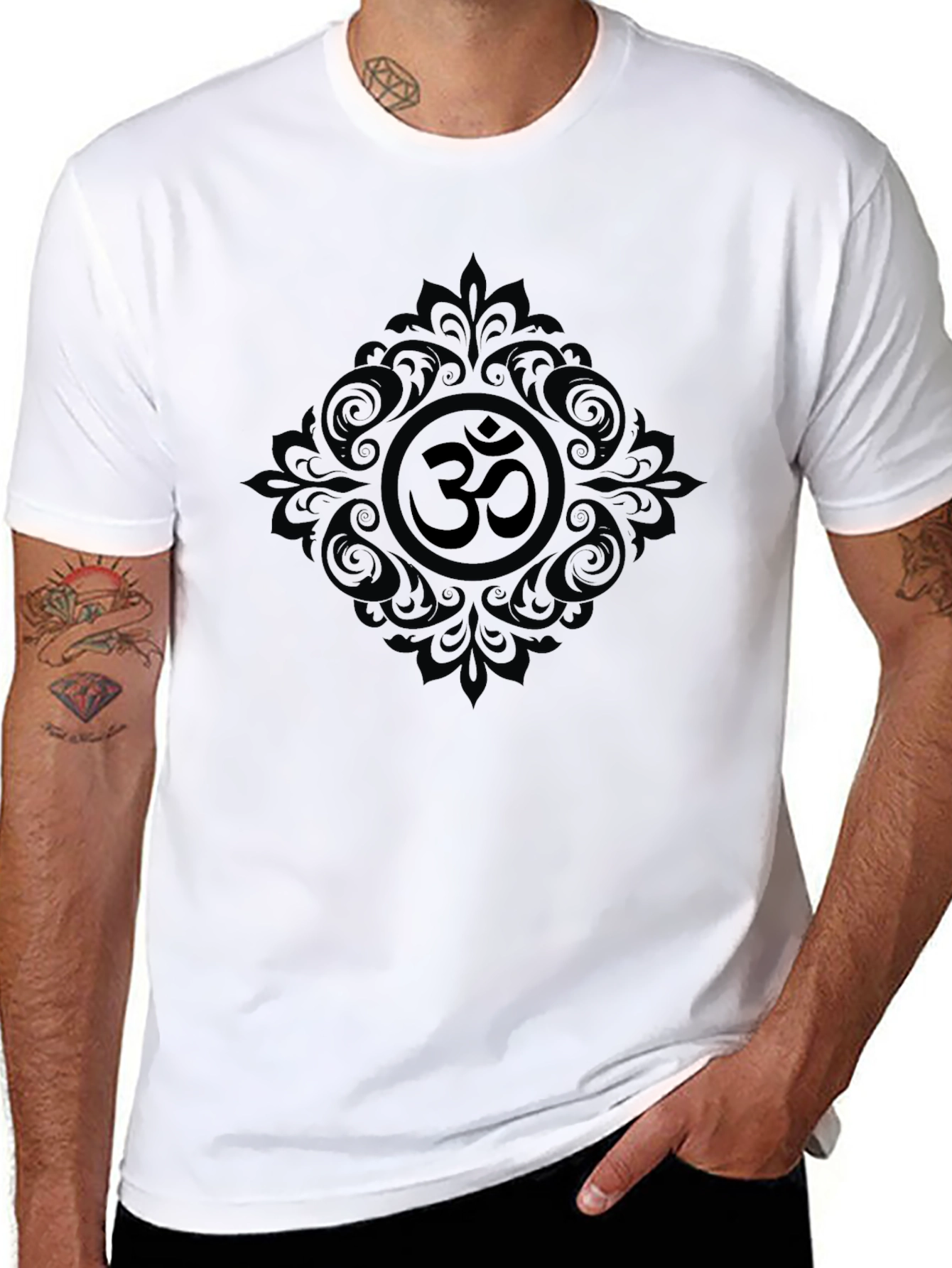Om Symbol Graphic Tee - Black