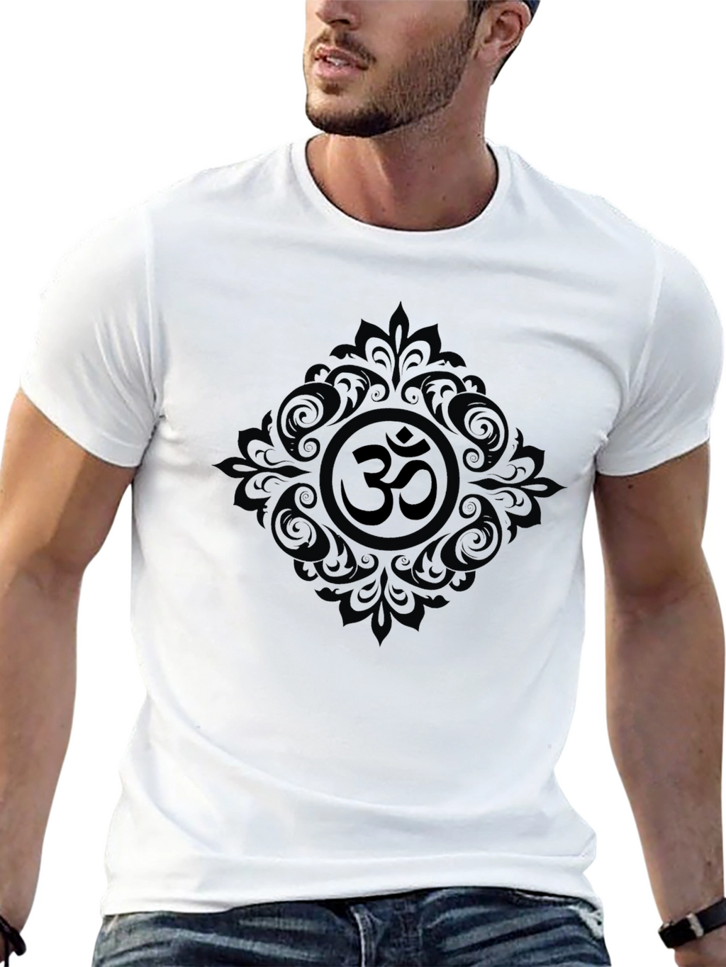 Om Symbol Graphic Tee - Black