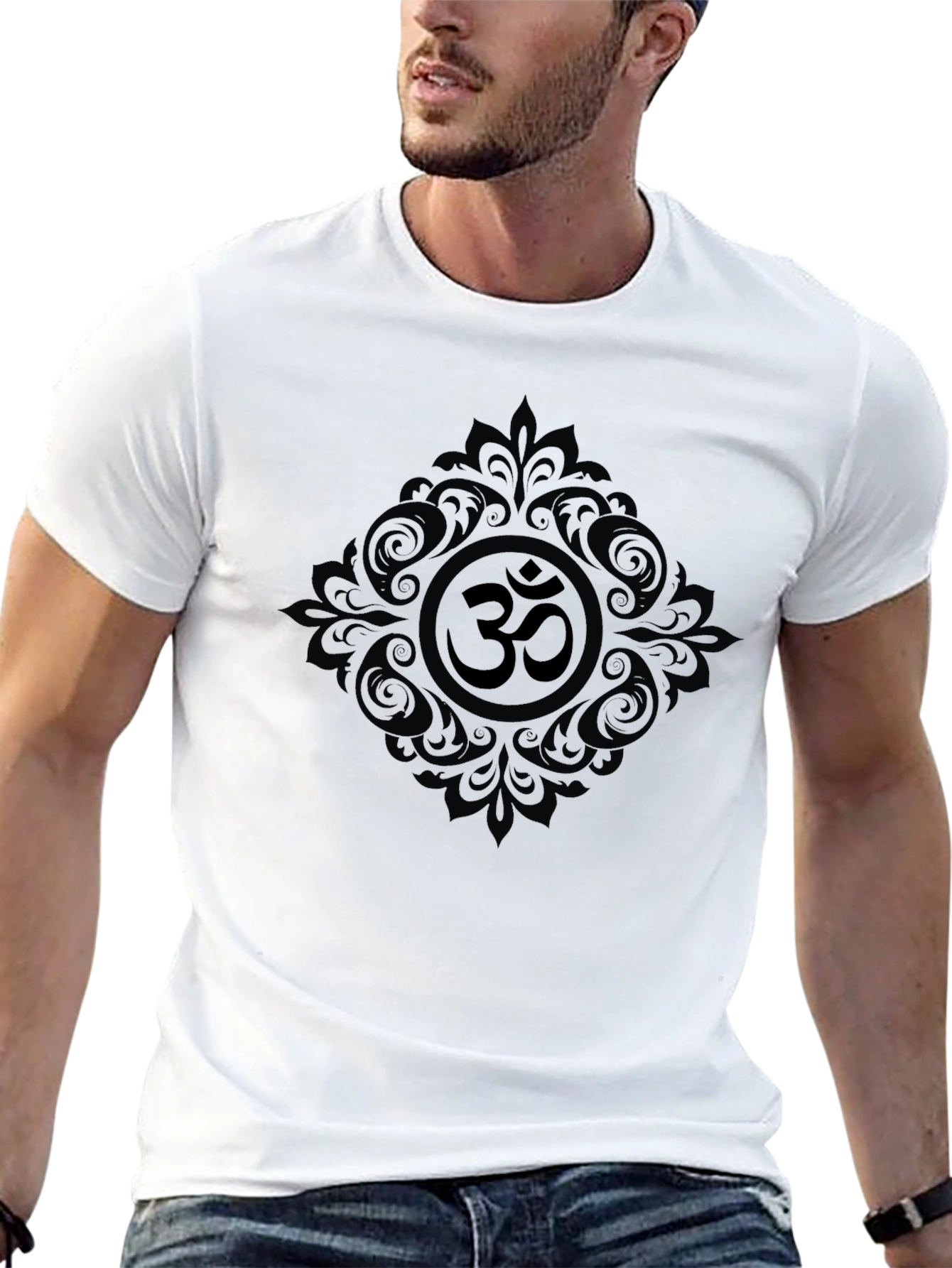 Om Symbol Graphic Tee - Black