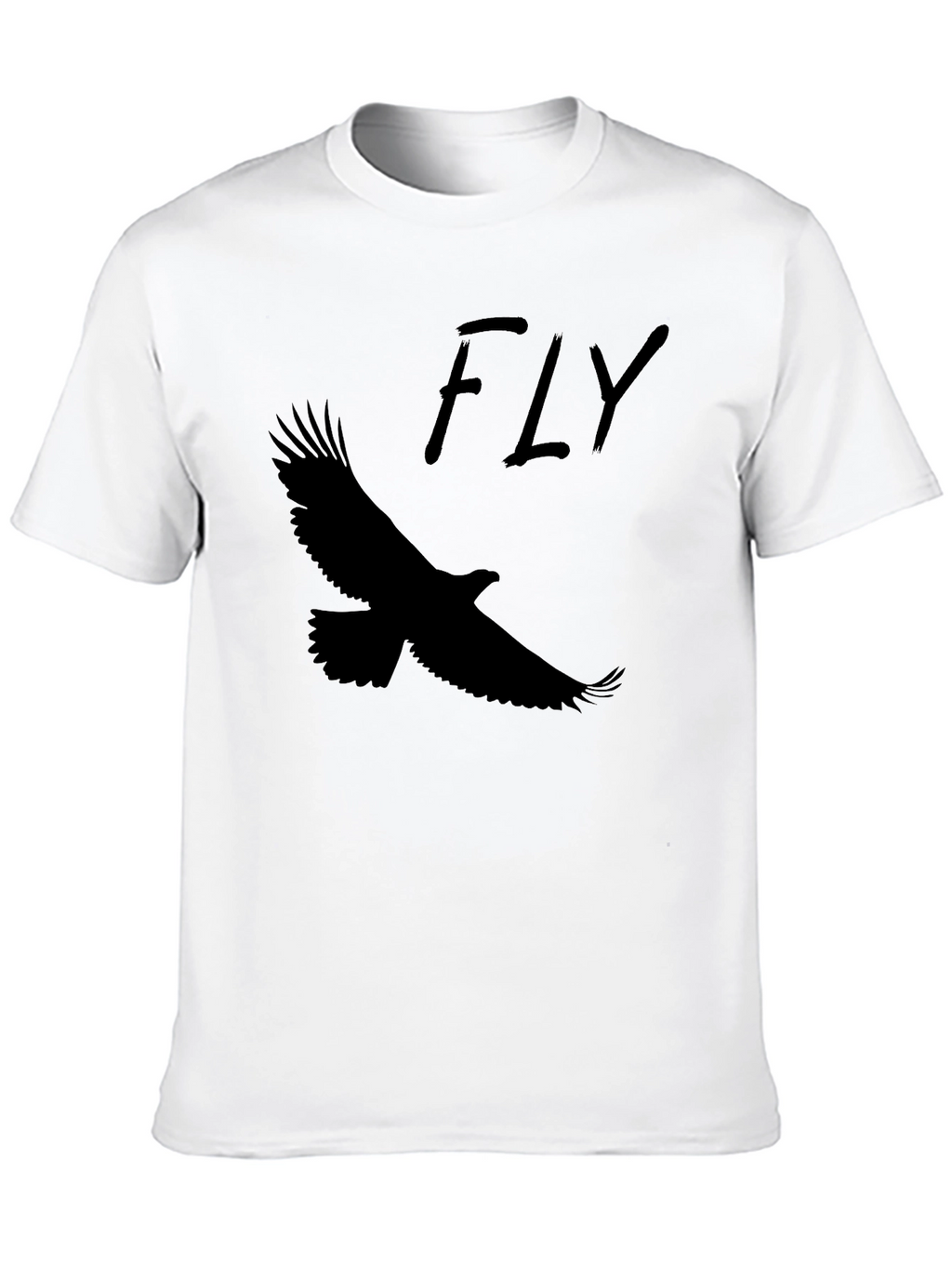 Fly Eagle Black T-Shirt Graphic Tee