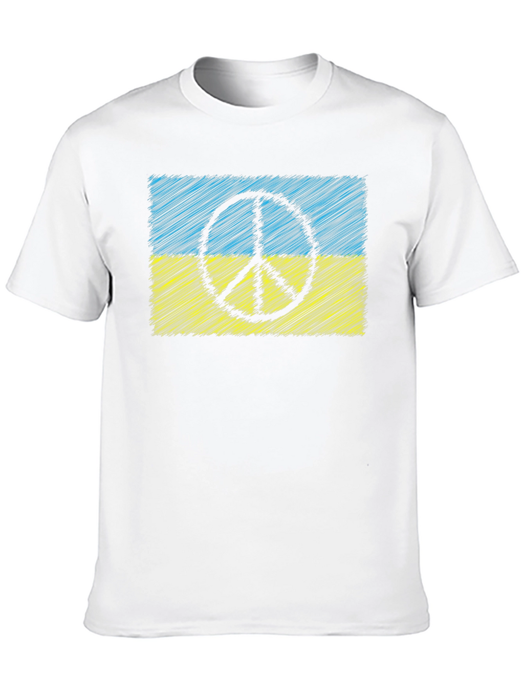 Ukraine Peace Sign Flag T-Shirt