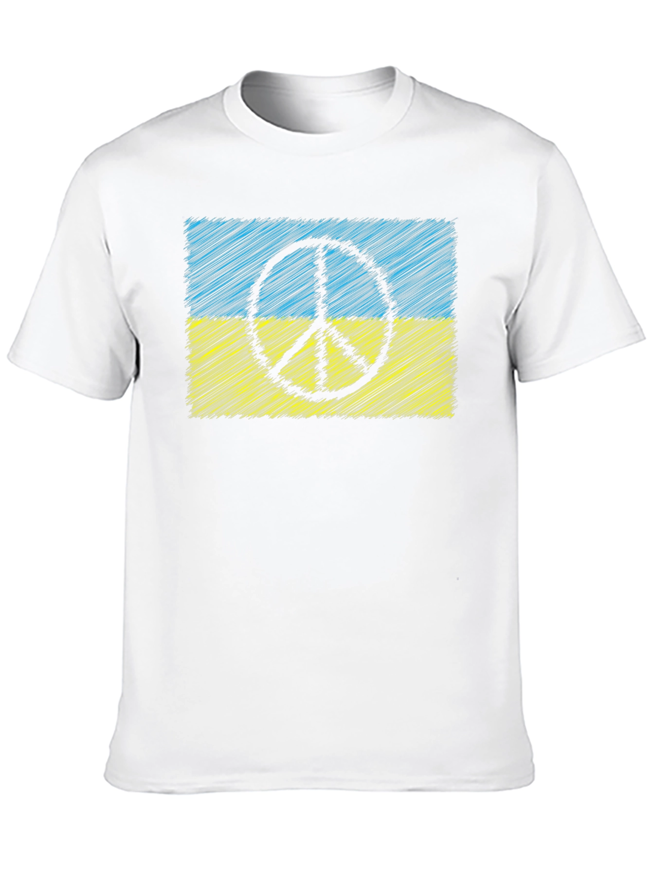 Ukraine Peace Sign Flag T-Shirt