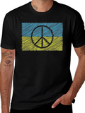 Ukraine Peace Sign Flag T-Shirt