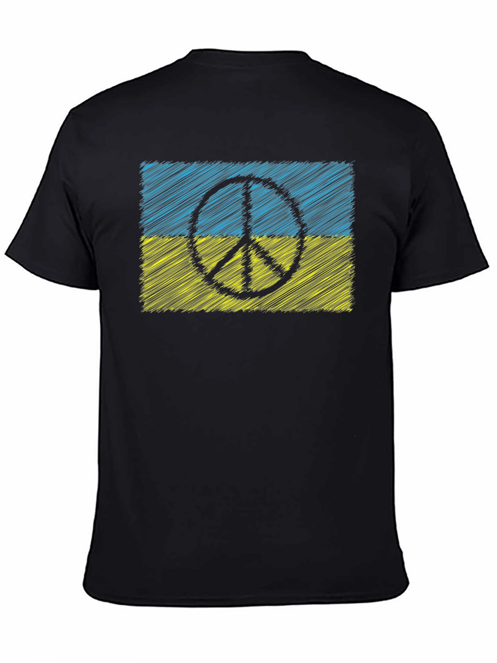 Ukraine Peace Sign Flag T-Shirt