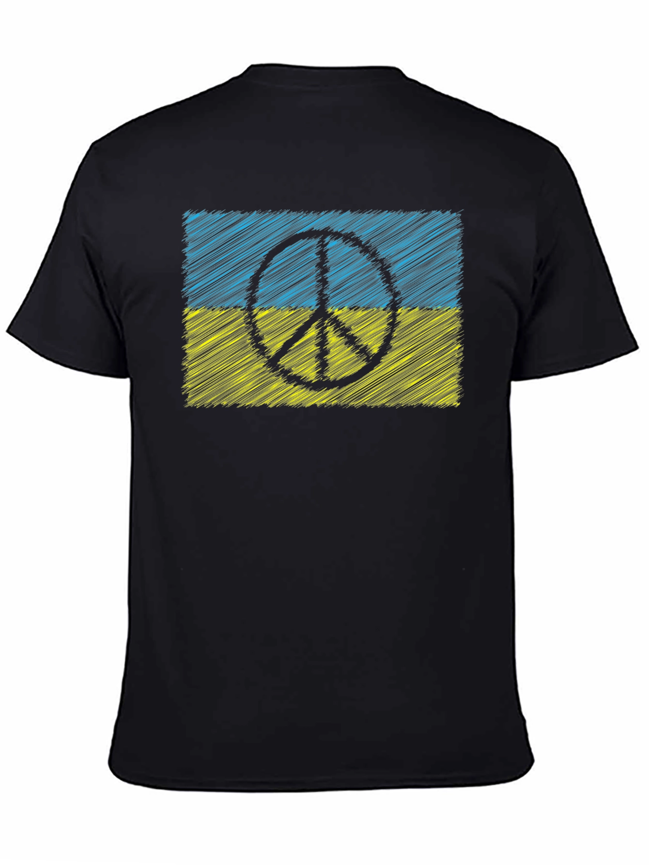 Ukraine Peace Sign Flag T-Shirt