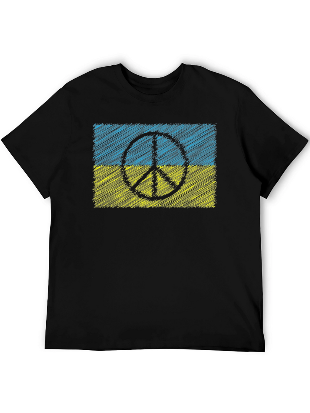 Ukraine Peace Sign Flag T-Shirt
