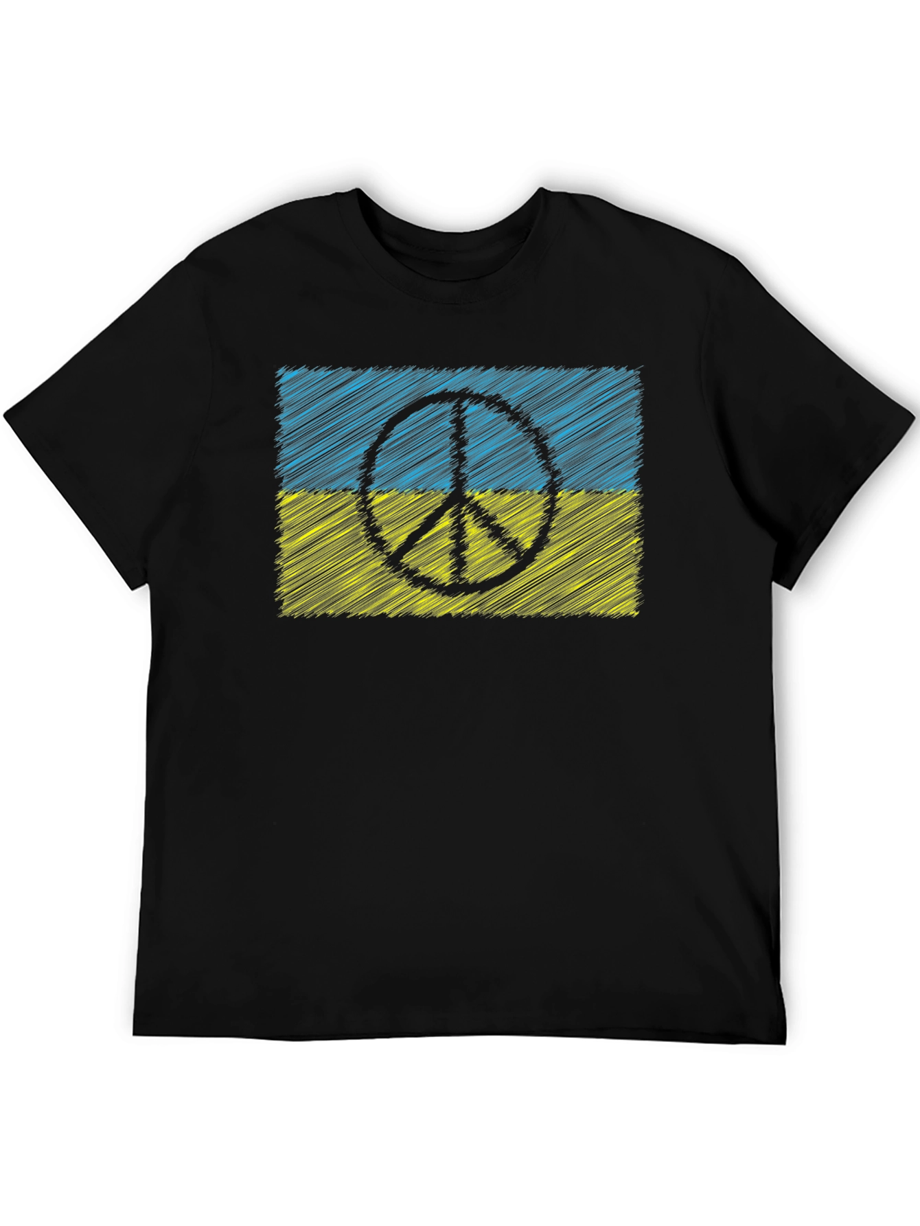 Ukraine Peace Sign Flag T-Shirt