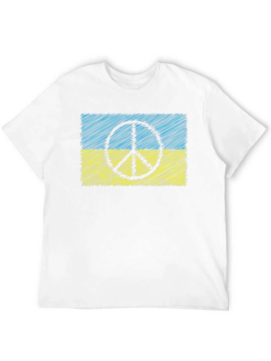 Ukraine Peace Sign Flag T-Shirt