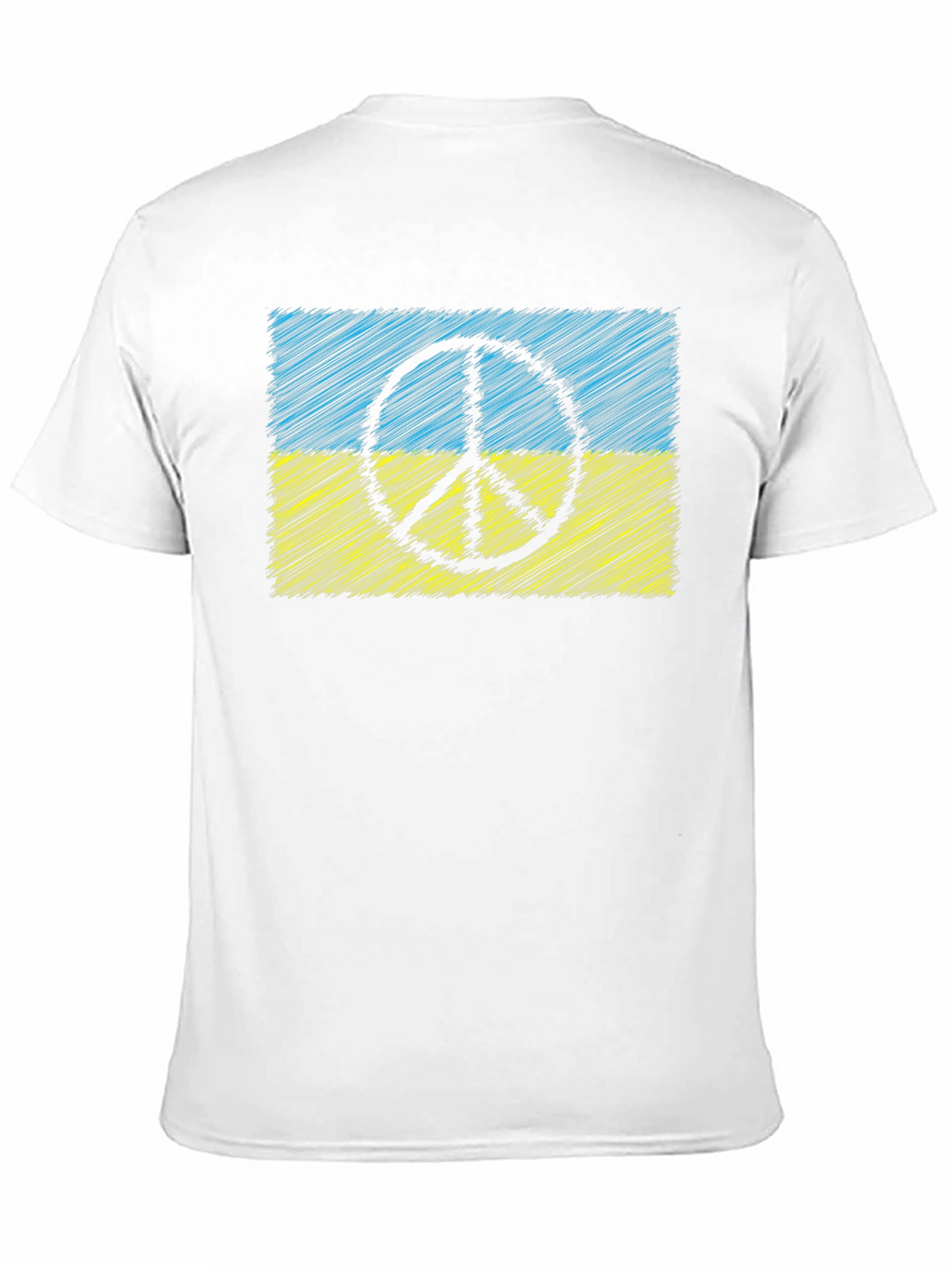 Ukraine Peace Sign Flag T-Shirt