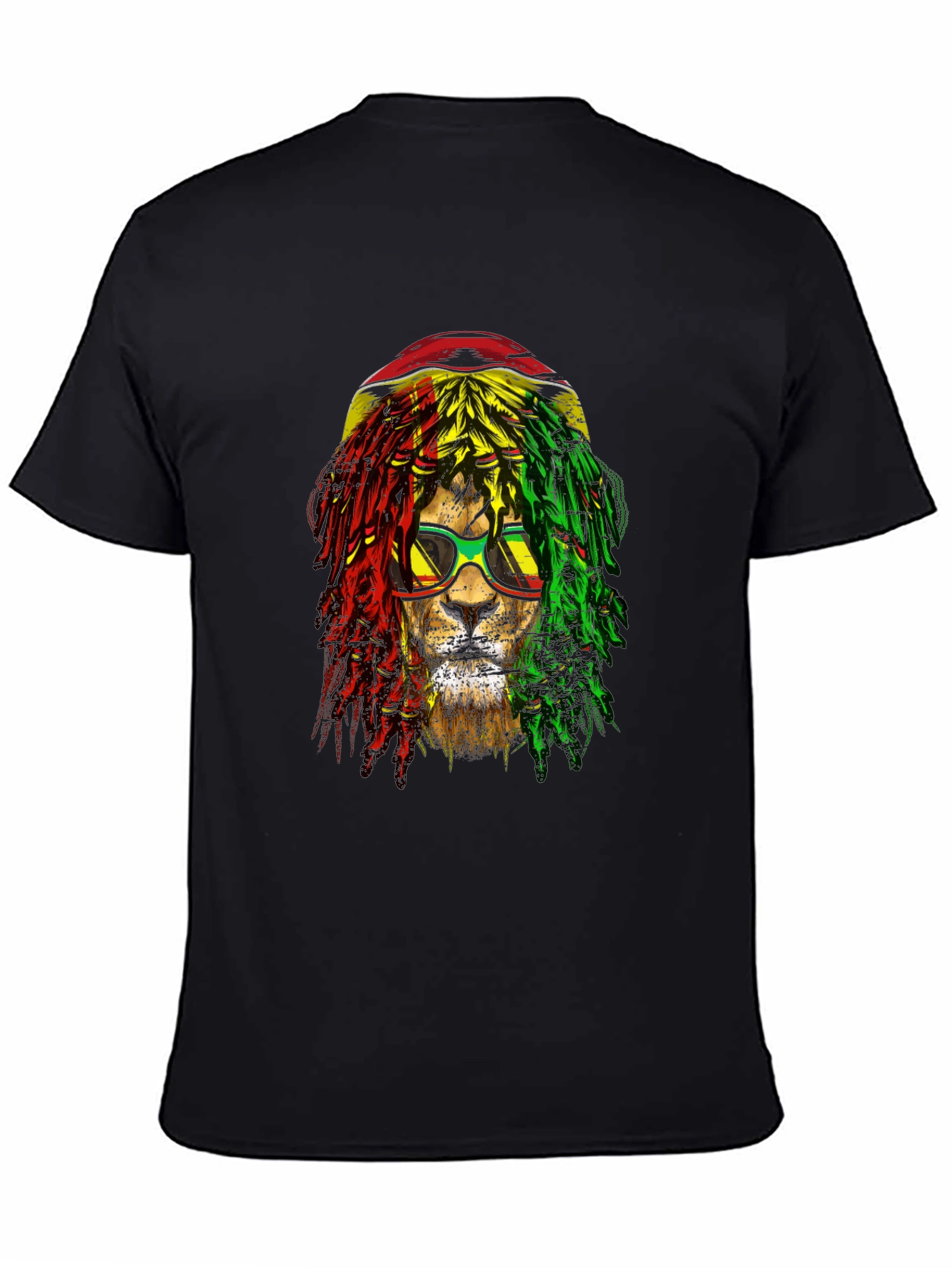 Rasta Lion Graphic Tee - Cool Reggae Style Shirt