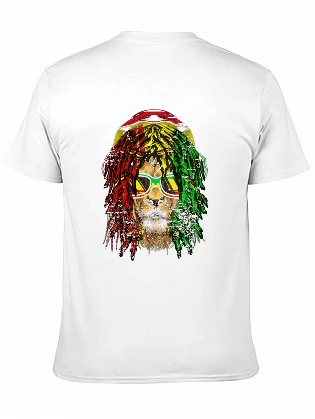 Rasta Lion Graphic Tee - Cool Reggae Style Shirt