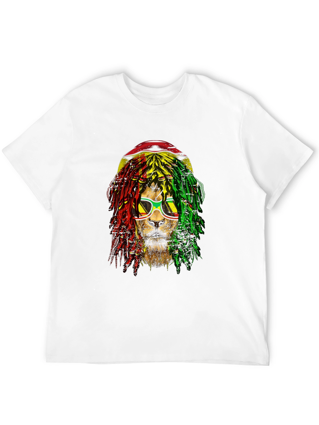 Rasta Lion Graphic Tee - Cool Reggae Style Shirt