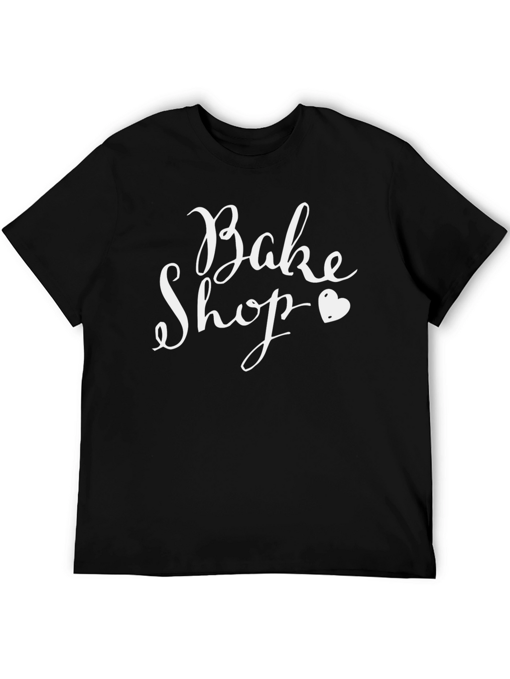 Bake Shop Graphic T-Shirt Black Crew Neck