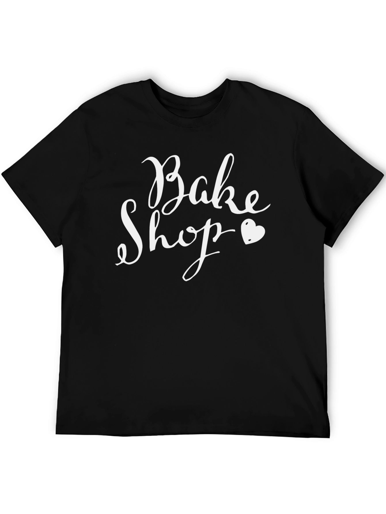 Bake Shop Graphic T-Shirt Black Crew Neck
