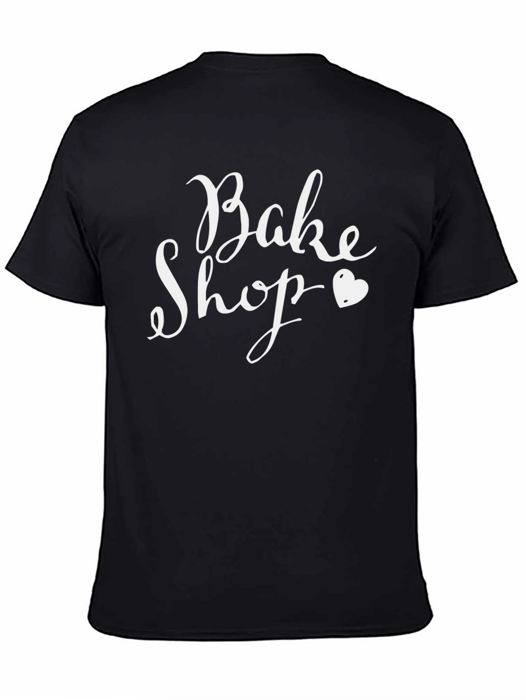 Bake Shop Graphic T-Shirt Black Crew Neck