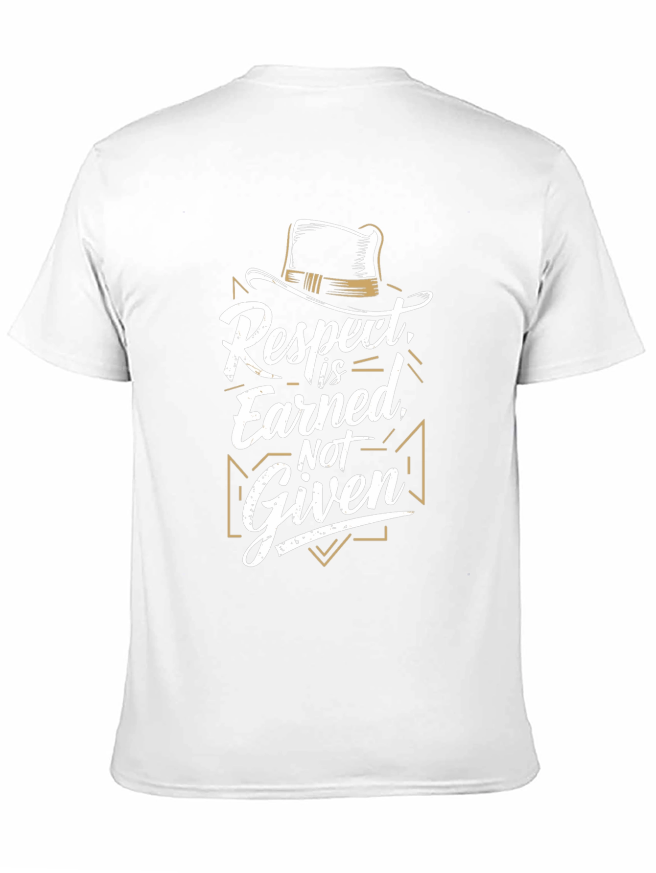 Respect Earned Graphic Black T-Shirt