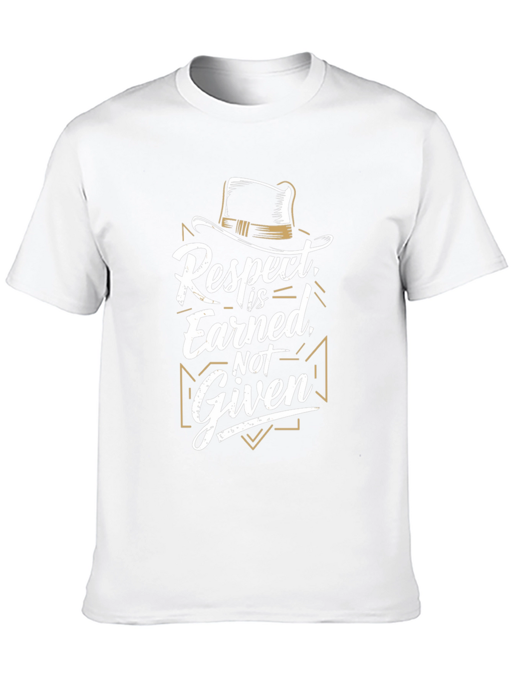 Respect Earned Graphic Black T-Shirt