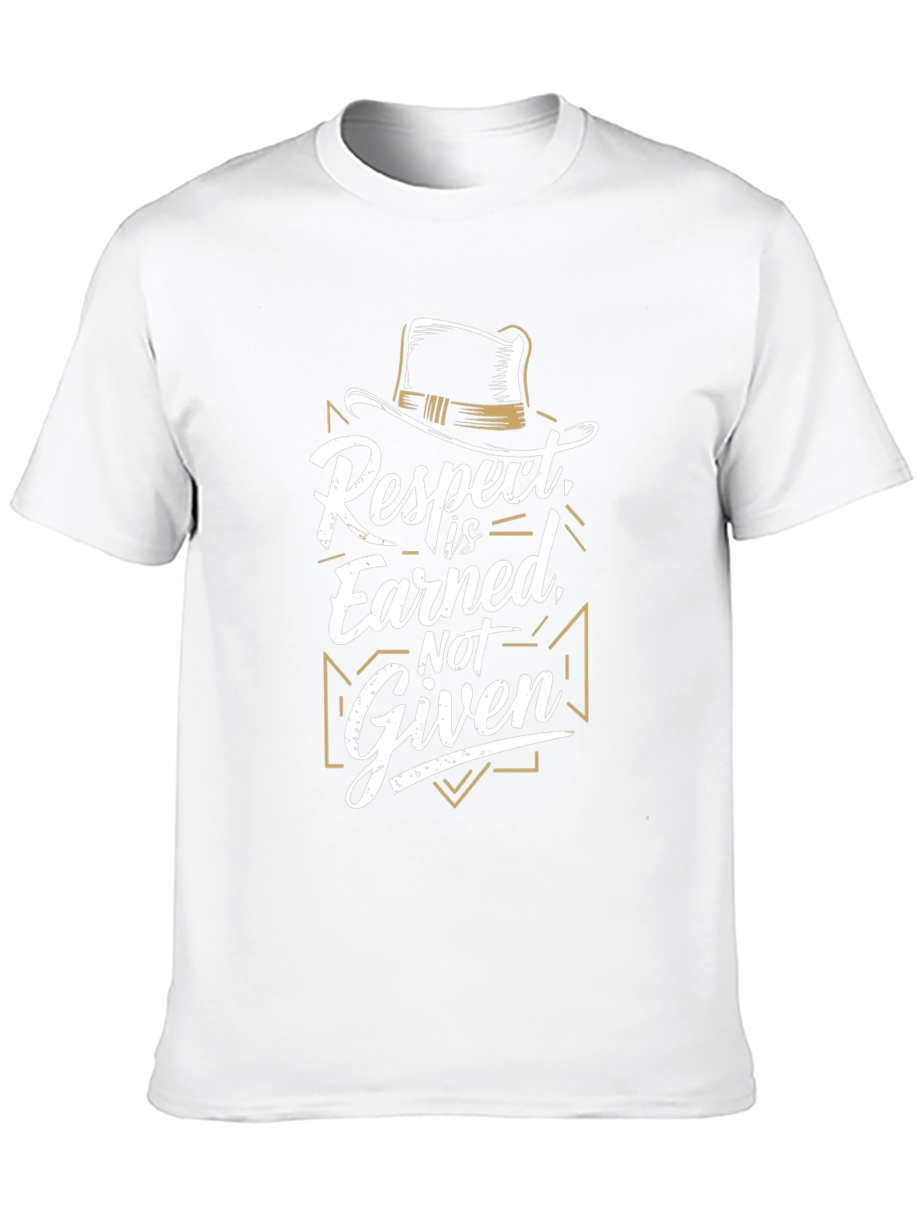 Respect Earned Graphic Black T-Shirt