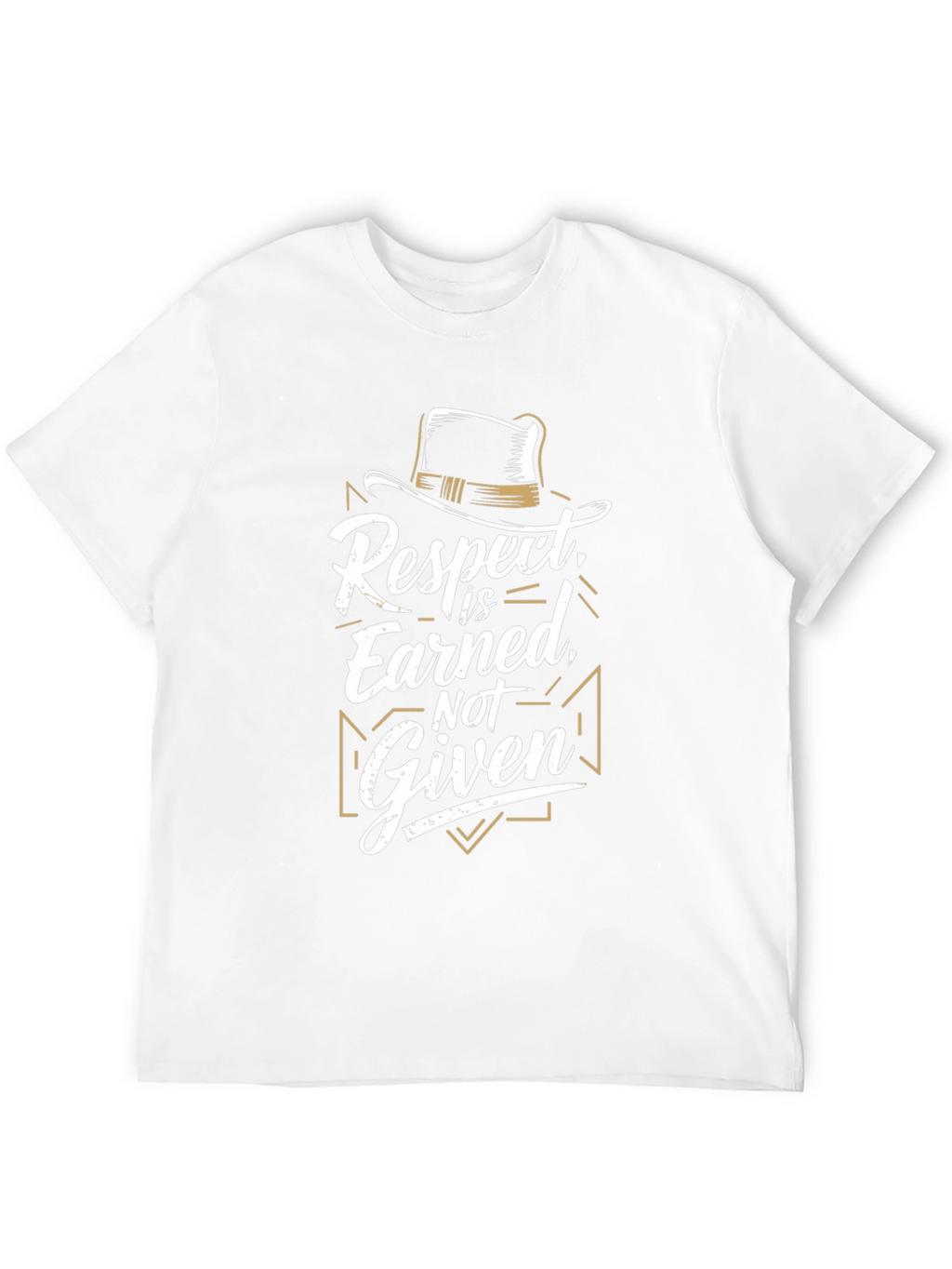 Respect Earned Graphic Black T-Shirt