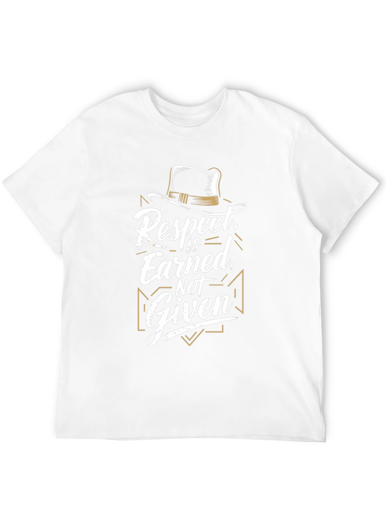 Respect Earned Graphic Black T-Shirt