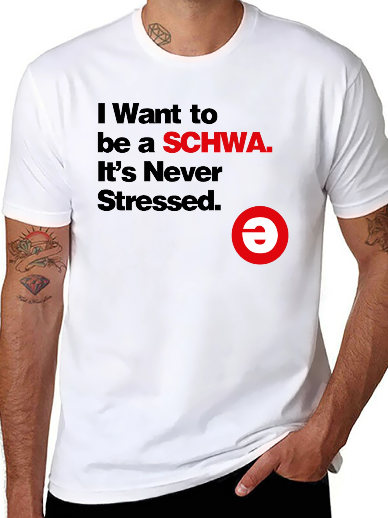 I Want to be a SCHWA Funny T-Shirt