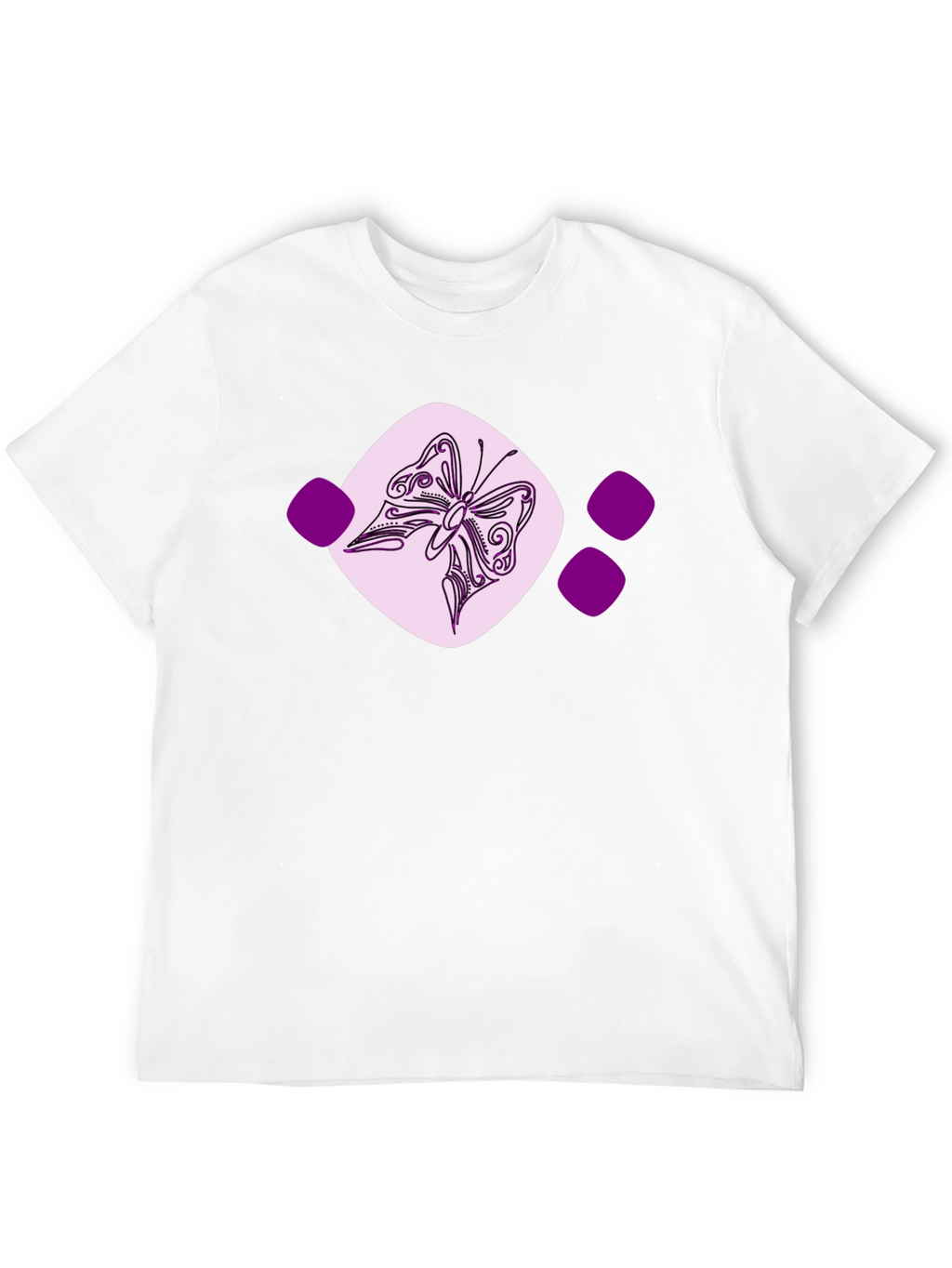 Butterfly Graphic Tee - Casual Black T-Shirt