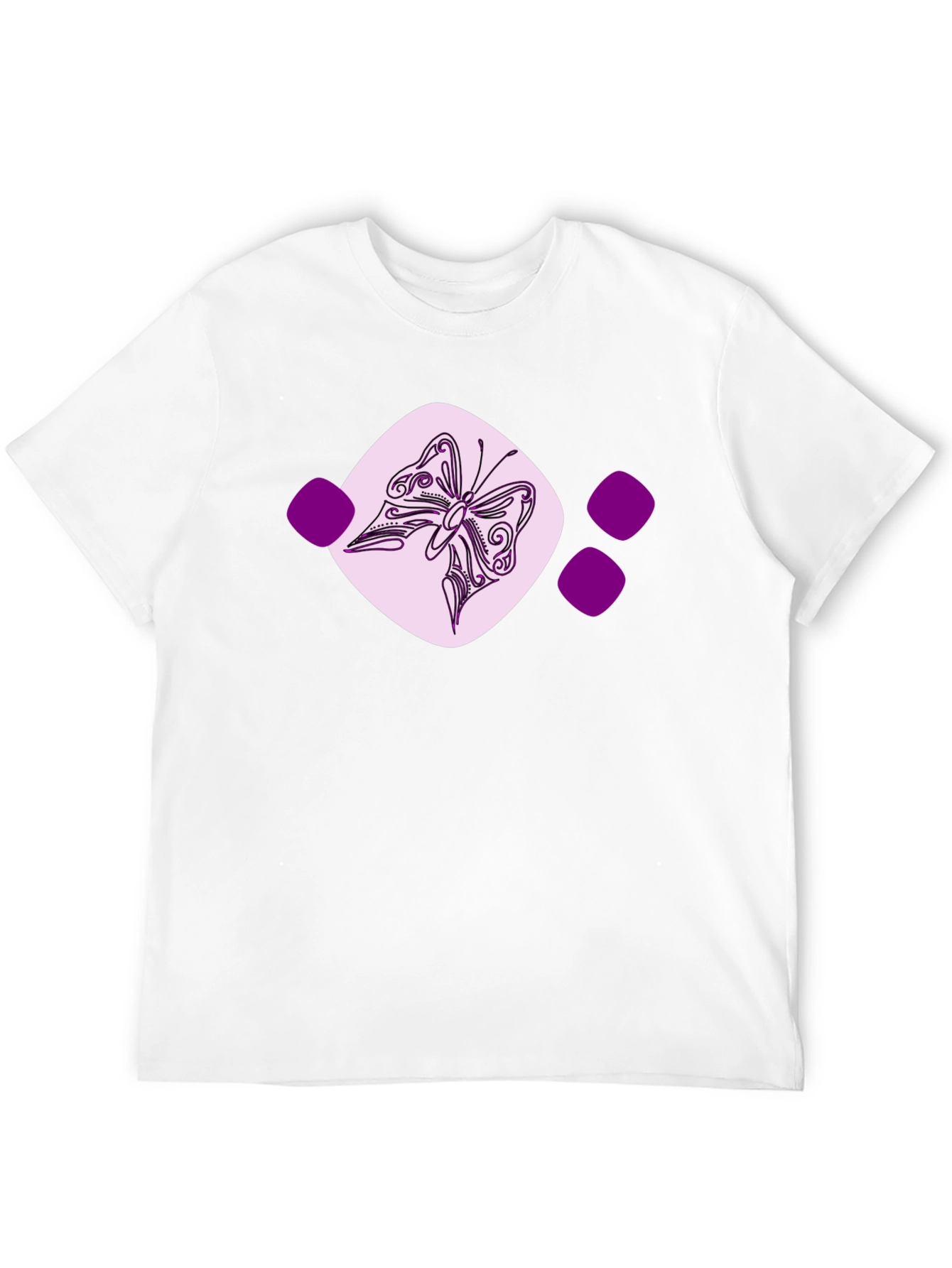 Butterfly Graphic Tee - Casual Black T-Shirt