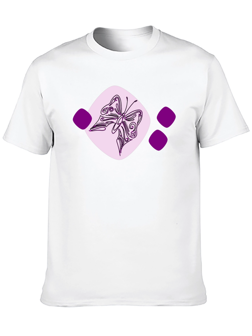 Butterfly Graphic Tee - Casual Black T-Shirt