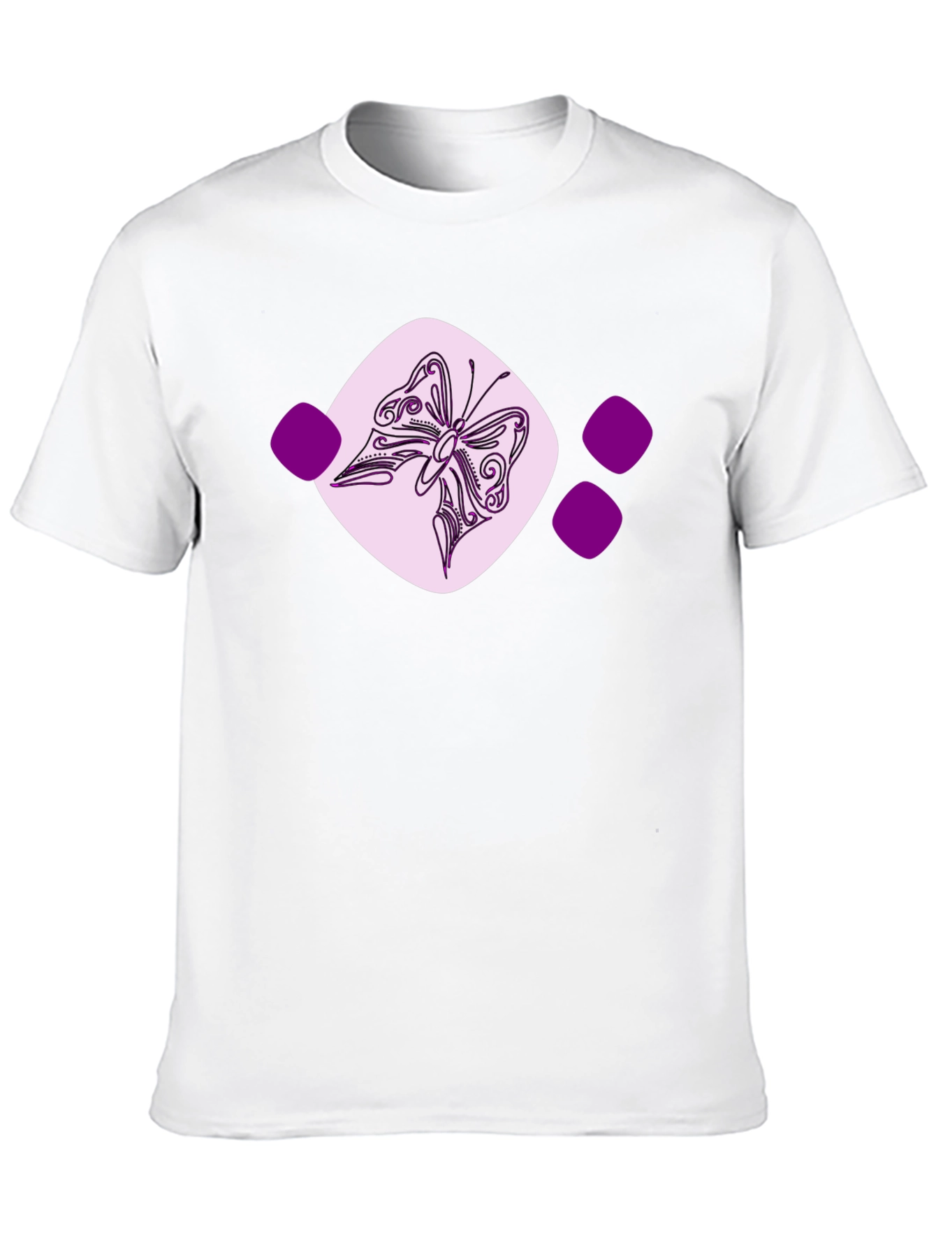 Butterfly Graphic Tee - Casual Black T-Shirt
