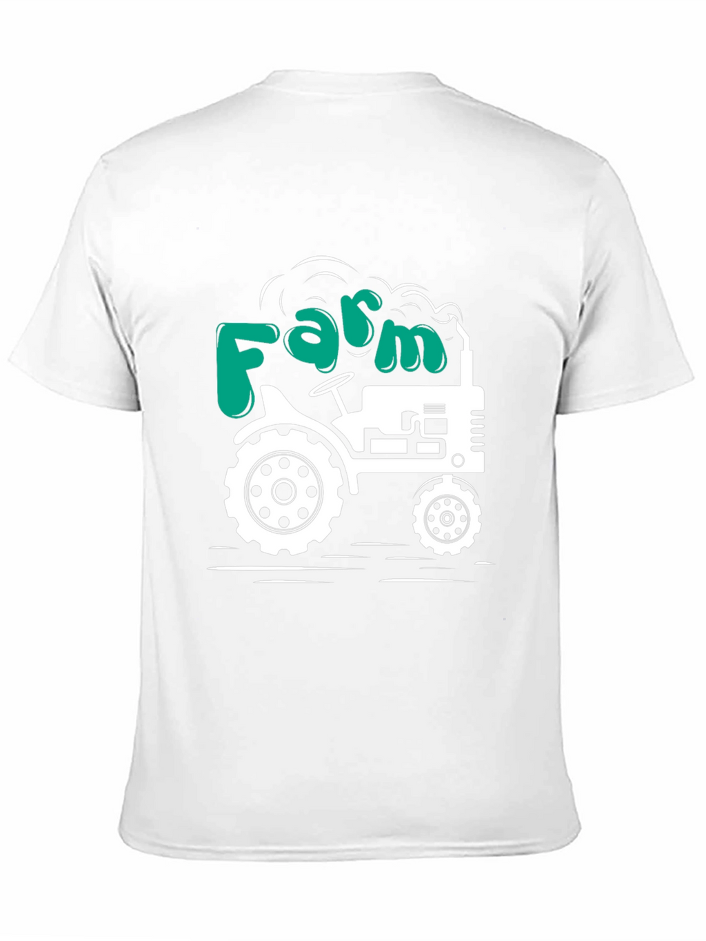 Farm Tractor Graphic T-Shirt - Mens Black Tee