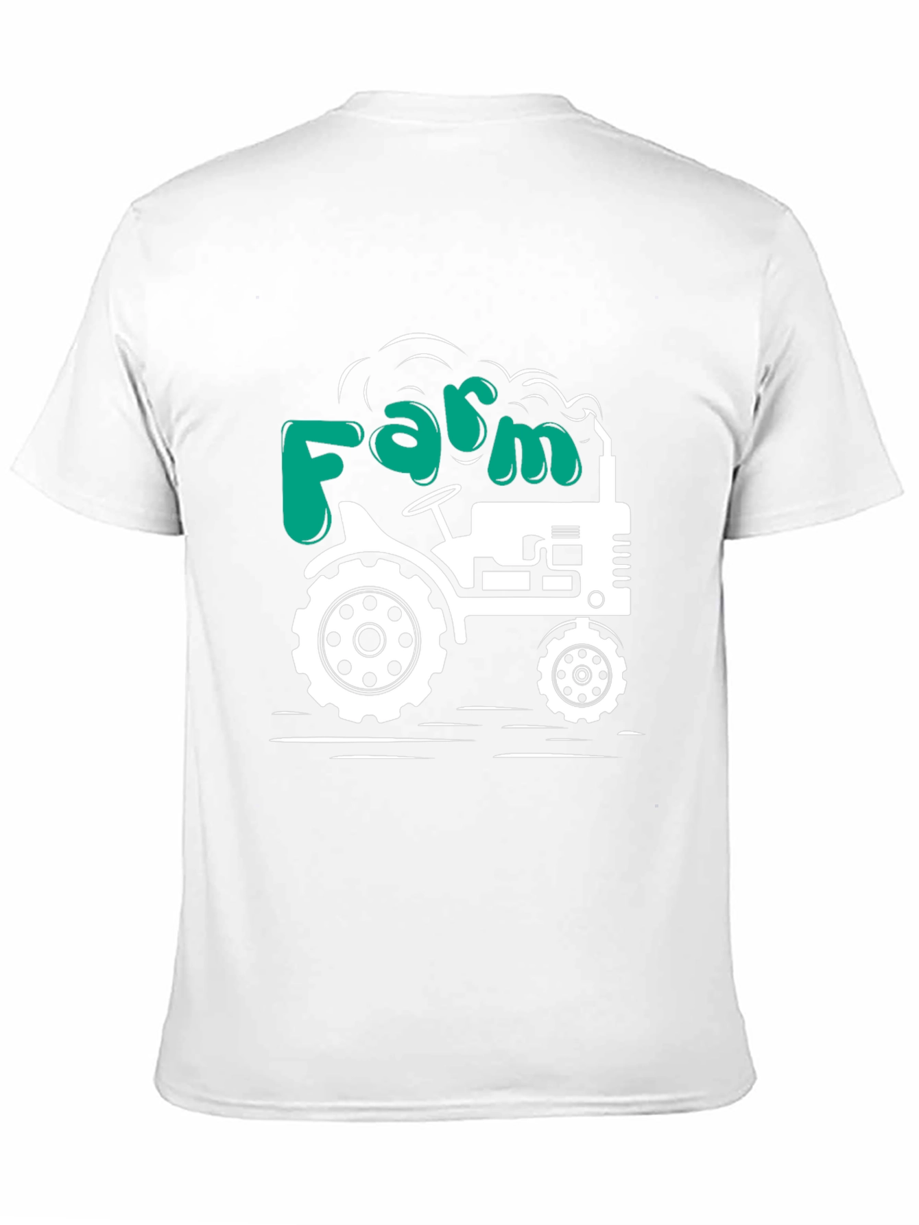 Farm Tractor Graphic T-Shirt - Mens Black Tee