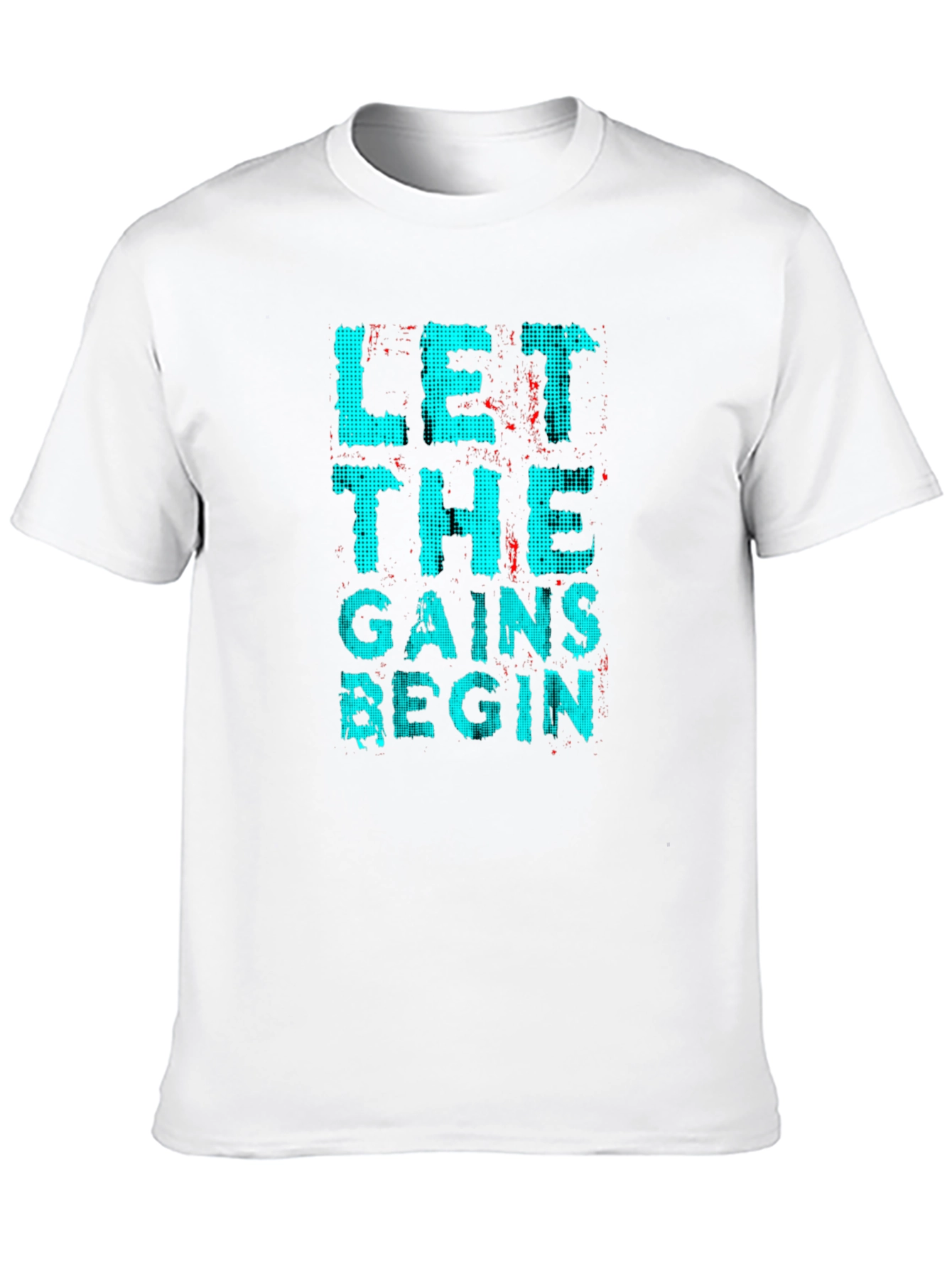 Let The Gains Begin Black Graphic T-Shirt
