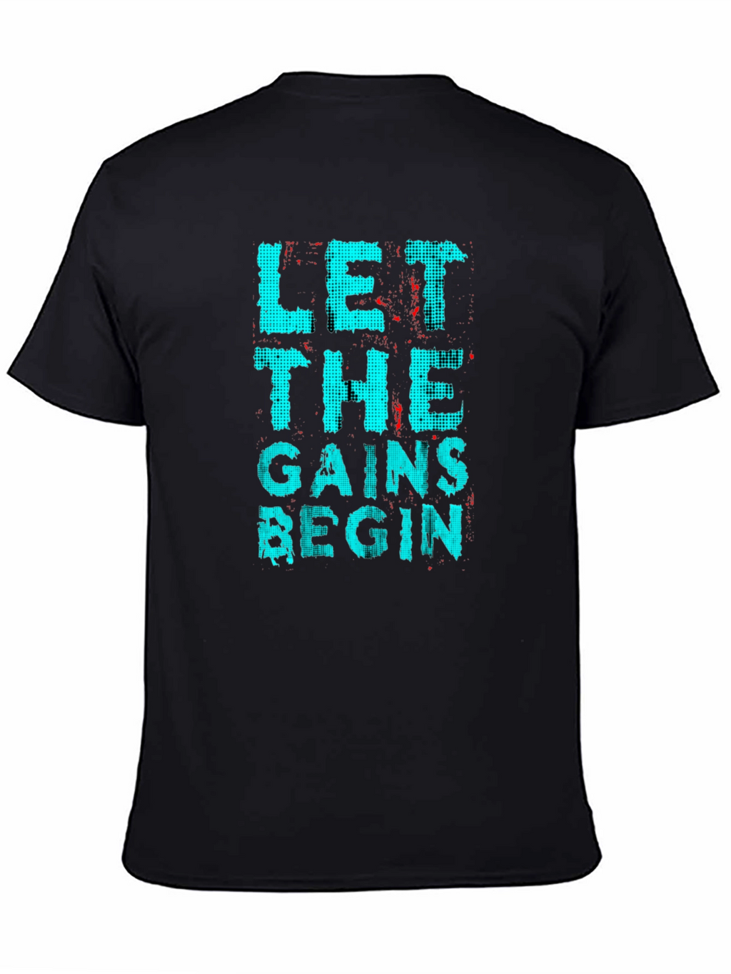 Let The Gains Begin Black Graphic T-Shirt