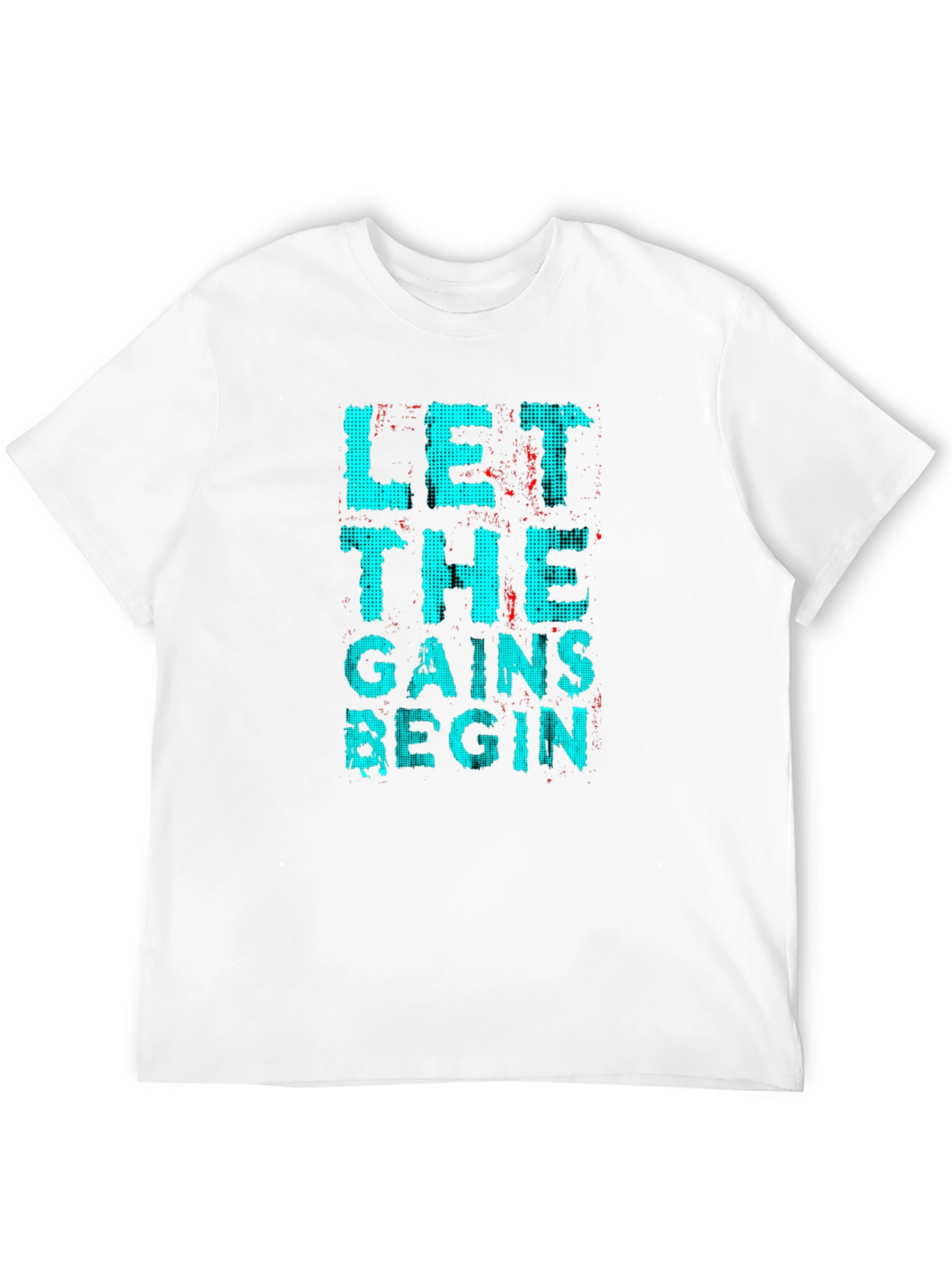 Let The Gains Begin Black Graphic T-Shirt