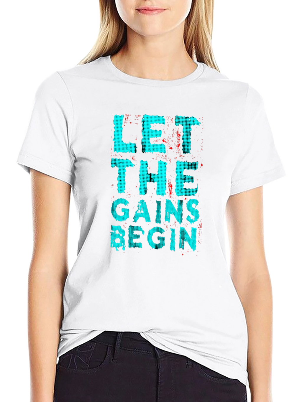 Let The Gains Begin Black Graphic T-Shirt