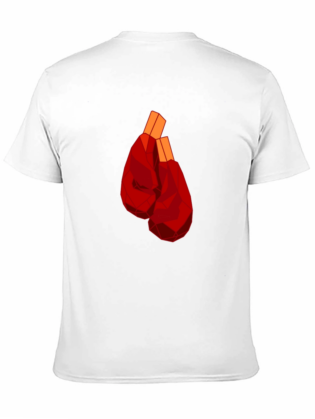 Geometric Boxing Gloves Graphic Tee - Black
