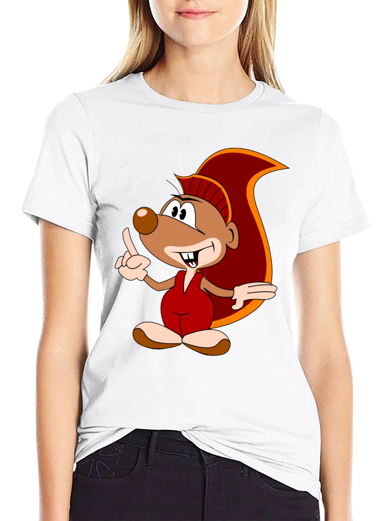 Cartoon Squirrel Graphic Tee