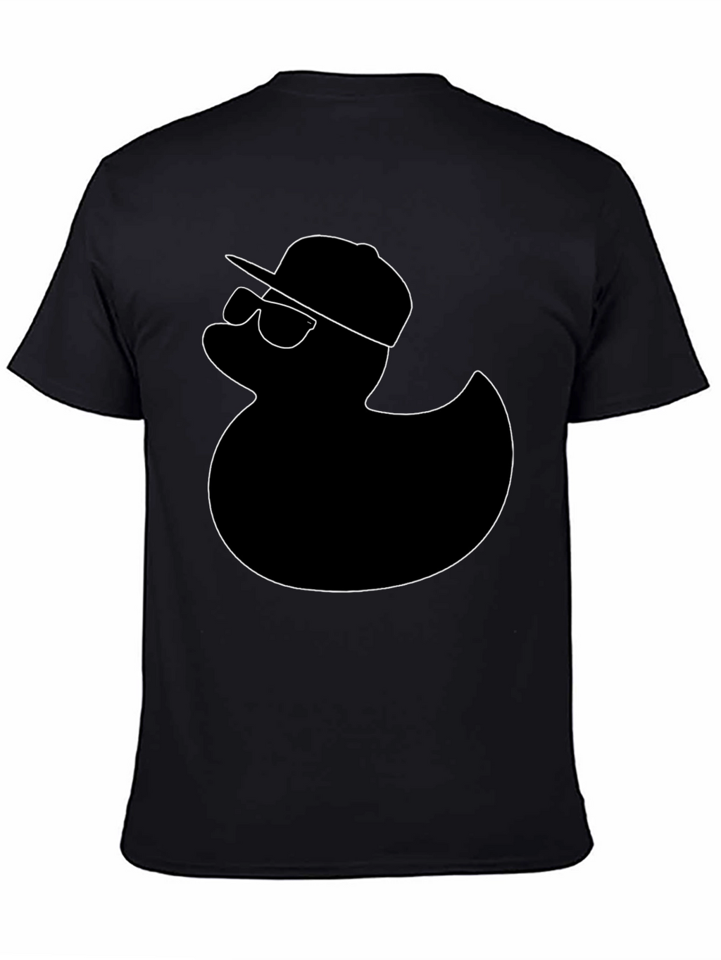 Cool Duck Graphic Tee - Black Cotton T-Shirt