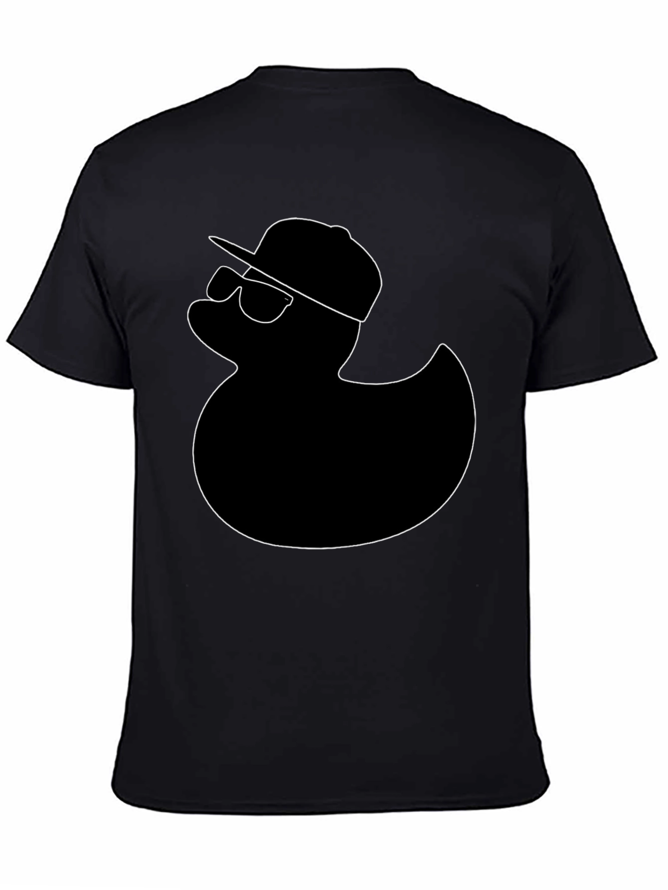 Cool Duck Graphic Tee - Black Cotton T-Shirt